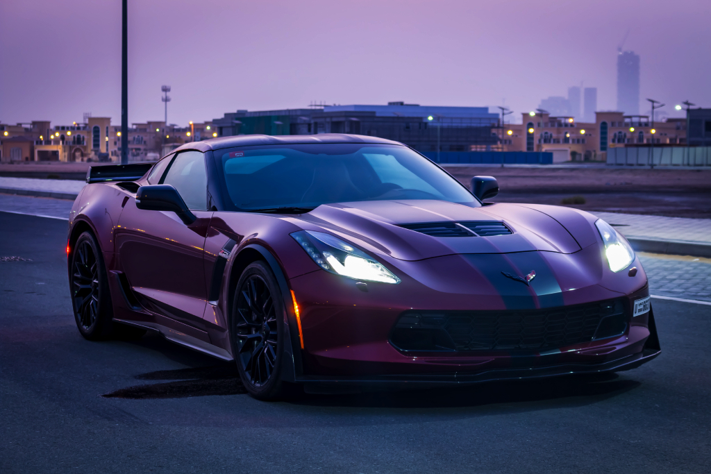 Chevrolet Corvette Purple