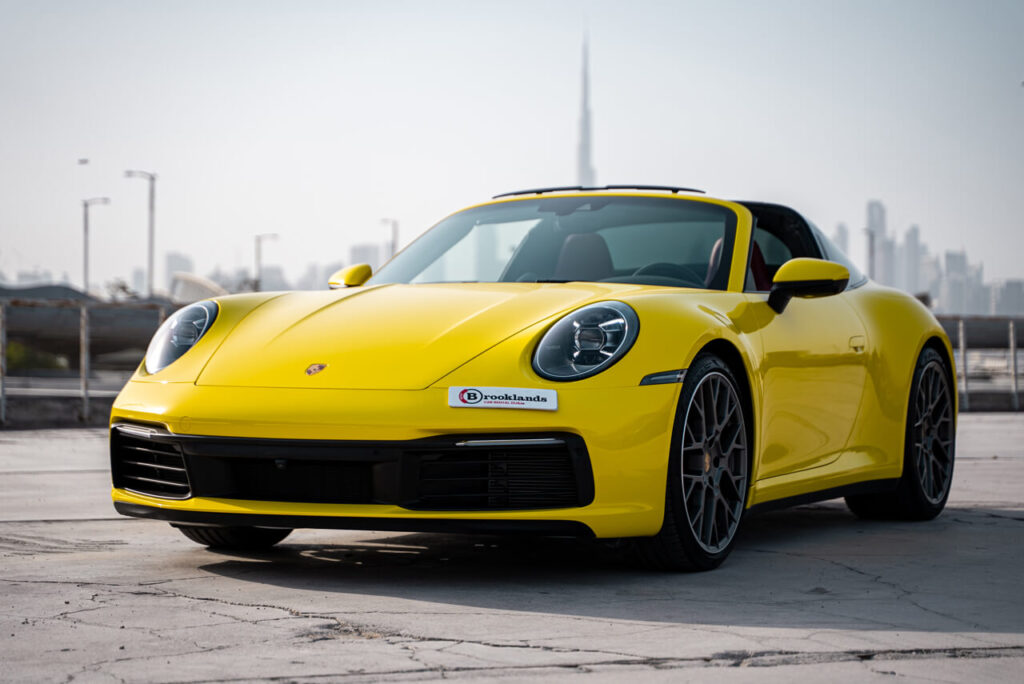 Porsche 911 Targa 4S Yellow