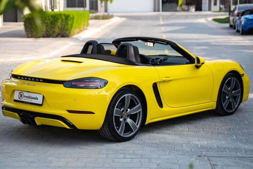 Porsche 718 Boxster Yellow