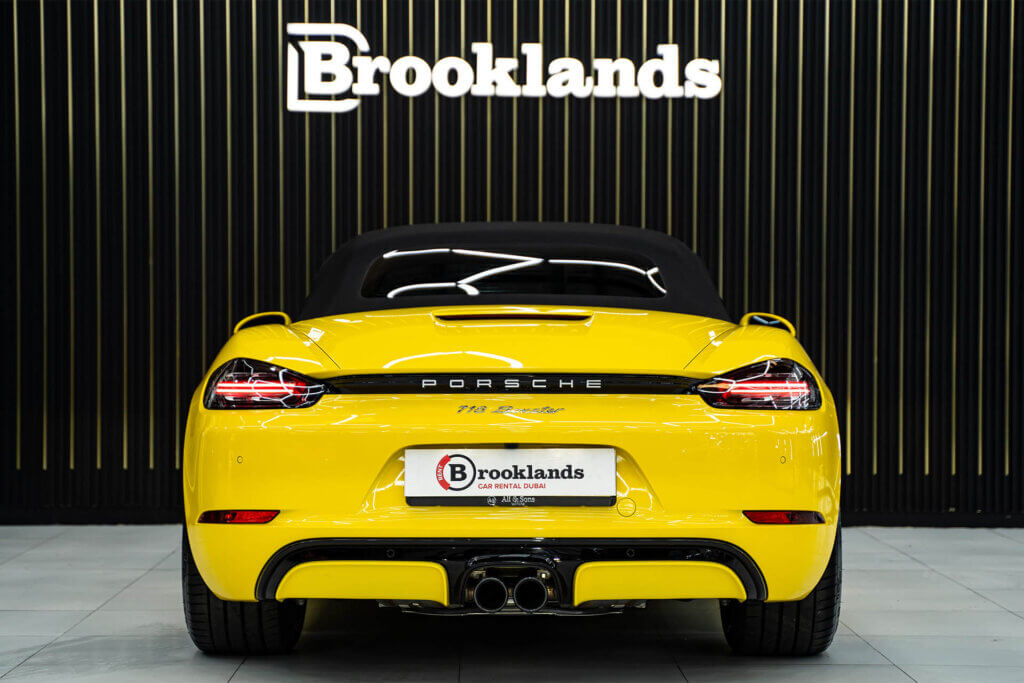 Porsche 718 Boxster Yellow