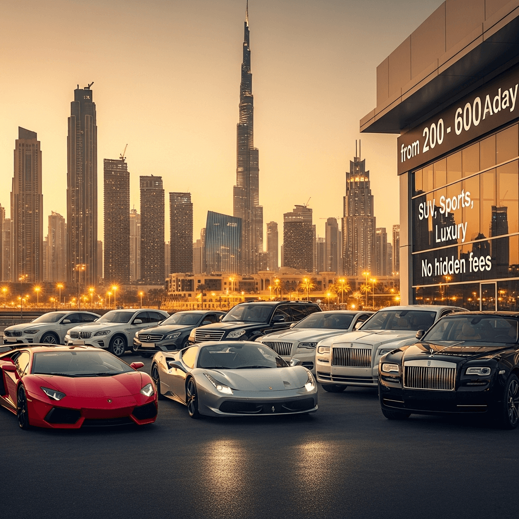  Car Rental Prices in Dubai: Cost Guide & Fees
