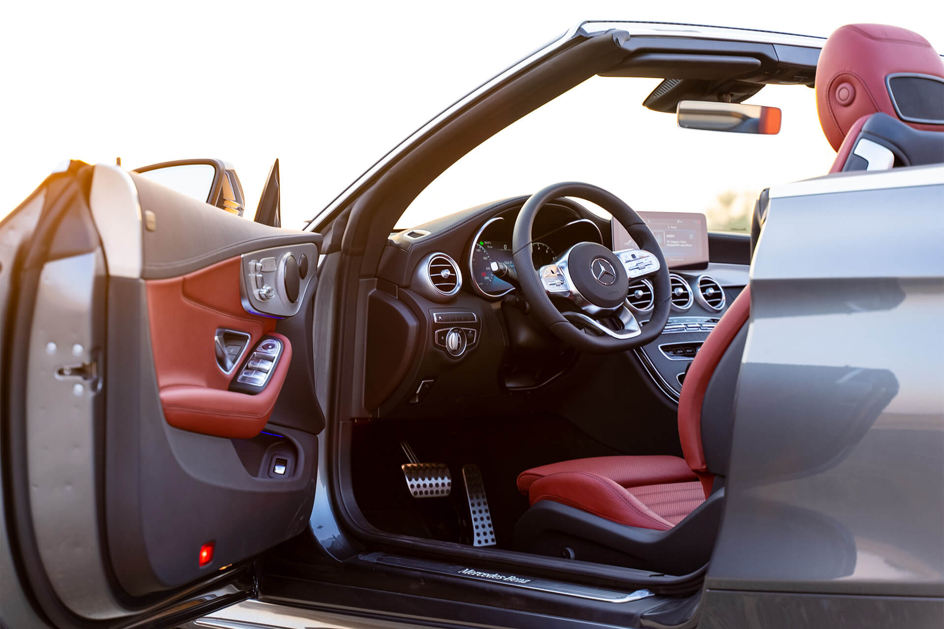 Mercedes C200 Convertible Selenite Grey Metallic