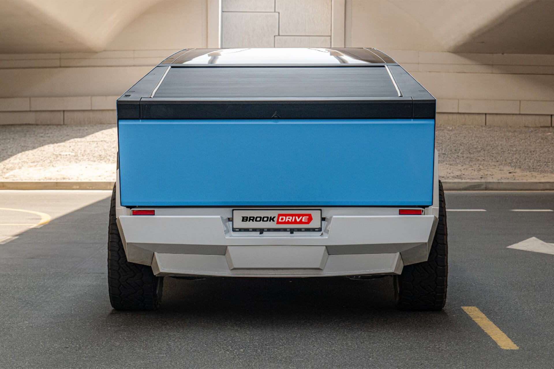 Tesla Cybertruck Beast Matte Sky Blue